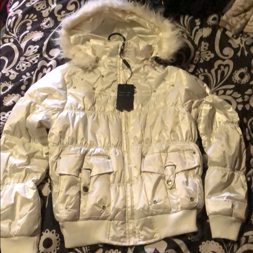 white winter coat